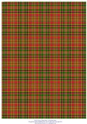 Red and Green Tartan A4 Backing Paper