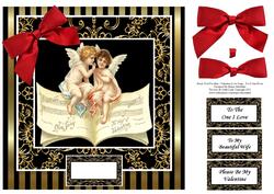 Black Gold for Men - Valentine Love - 8 x 8 Quick Card Front