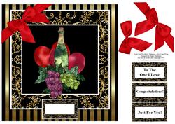 Black Gold for Men - Valentine - 8 x 8 Quick Card Front