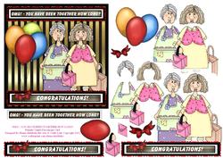 Omg! You Have Been Together How Long? Female Couples Card