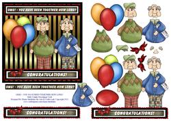 Omg! You Have Been Together How Long? Male Couples Card