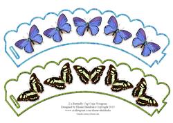 2 x Butterfly Cup Cake Wrappers