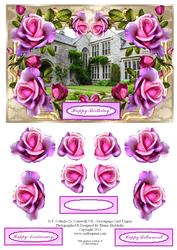 N.t. Cothele (2), Cornwall, Uk - Decoupage Card Topper