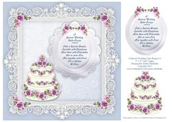 A Special Wedding Cake Recipe (1) 8 x 8 Card Topper