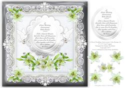 A Silver Wedding Anniversary Cake Recipe (2) 8x8 Card Topper