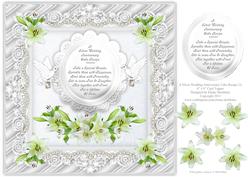 A Silver Wedding Anniversary Cake Recipe (3) 8x8 Card Topper