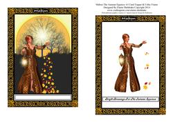Mabon Autumn Equinox A5 Decoupage Card Topper