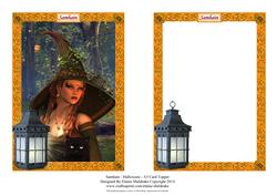 Samhain - Halloween - A5 Card Topper