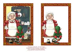 Christmas Cookie Elf - A5 Card Topper