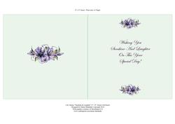 8 x 8 Lily Names Sunshine & Laughter Verse -green Insert