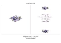 8 x 8 Lily Names Sunshine & Laughter Verse -white Insert