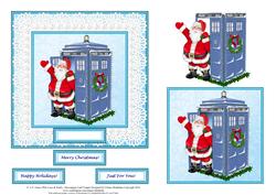 6" x 6" Christmas Guess Who - Lace & Pearls Card Topper