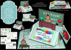 An Apple for the Teacher - Pop-up Box Card & Envelope