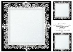 8" x 8" Black Lace Frame Plus Two 4" x 4" Frames