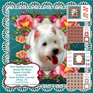 West Highland Terrier Puppy Dog Card Kit