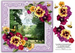 Tyntesfield An Enchanted Garden 8 x 8 Floral Decoupage Card Sheet