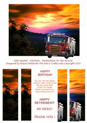 Fire Engine - Fireman - Firewoman - to the Rescue - My Hero