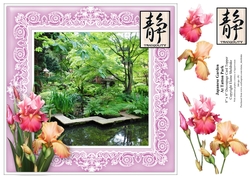 Japanese Gardens, Tatton Park, Cheshire - 8 x 8 Card Topper + Decoupage 