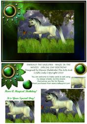 Emerald the Unicorn - Magic in the Woods - Your Special Day