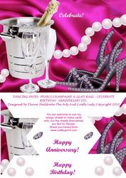 Dancing Shoes Pearls Champagne & Pink Glad Rags Celebrate