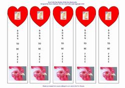 Born to Be Free White Battery Hen Bookmarks