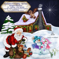 Christmas Is Coming Set Two Designers Resource CU PNG 300 DPI