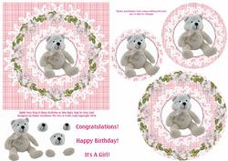 Teddy Bear Ring O Roses Birthday / New Baby Girl Step by Ste