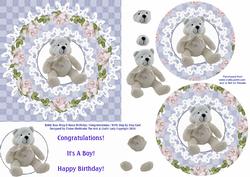 Teddy Bear Ring O Roses Birthday / New Baby Boy Step by Ste