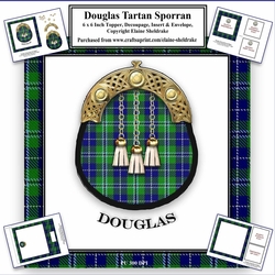 Douglas Tartan Sporran Card Kit