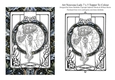 Art Nouveau Lady (1) 7 x 5 Digi Card Topper For You To Colour