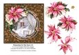 Poinsettias In The Snow (3) - 6 x 6 Card Topper & Decoupage