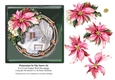 Poinsettias In The Snow (4) - 6 x 6 Card Topper & Decoupage