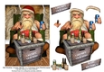 Bah! Humbug - Grumpy Old Sod - Christmas Santa - 5 x 7 Topper & Decoupage