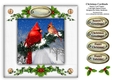 Christmas Cardinals Holly & Ivy 8 x 8 Card Topper With Decoupage