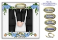 Mr & Mr - 8 x 8 Wedding, Civil Partnership Or Anniversary Card Topper With Decoupage