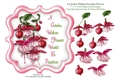 A Garden Without Fuchia Flowers Would Be Pointless - 7 x 7 Card Topper With Decoupage