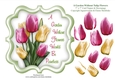 A Garden In Spring Without Tulip Flowers Would Be Pointless - 7 x 7 Card Topper With Decoupage