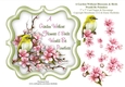 A Garden In Spring Without Blossom & Birds Would Be Pointless - 7 x 7 Card Topper With Decoupage