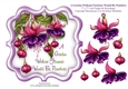 A Garden Without Purple Fuchsias Would Be Pointless - 7 x 7 Card Topper With Decoupage