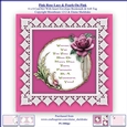 Pink Rose Lace & Pearls On Pink 6 x 6 Card Kit With Insert Envelope Gift Tag & Bookmark