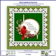 Cardinal Joy On Green 6 x 6 Card Kit With Insert Envelope,Bookmark & Gift Tag