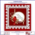 Cardinal Joy On Red 6 x 6 Card Kit With Insert Envelope,Bookmark & Gift Tag