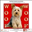 Woof Woof Yorkshire Terrier On Red - 6 x 6 Card Kit