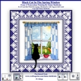Black Cat In The Spring Window - 8 x 8 Card Kit