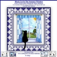 Black Cat In The Summer Window - 8 x 8 Card Kit