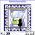 Black Cat In The Autumn Window - 8 x 8 Card Kit