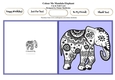 Colour Me Mandala Elephant - Cut & Fold Card