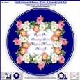 Old Fashioned Roses - Plate Card Kit With Plate Stand