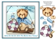 Shipwrecked Teddy 8 x 8 Card Topper & Decoupage