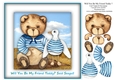 Will You Be My Friend Teddy? 8 x 8 Card Topper & Decoupage